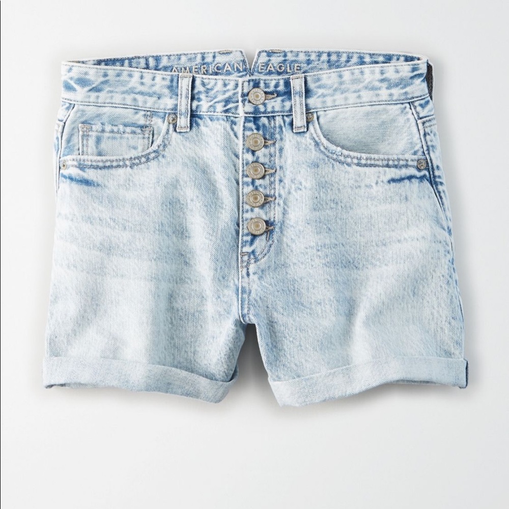 American Eagle button fly mom shorts NWT